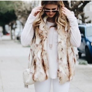 Faux fur vest